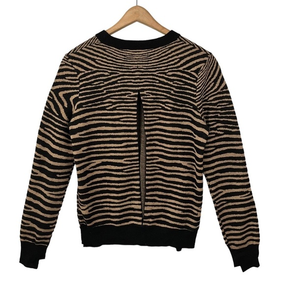 A.L.C. Wool Tiger Print Sweater - Picture 4 of 9